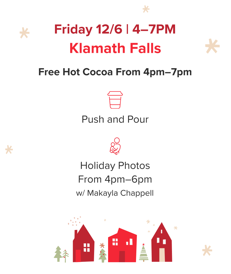 Friday 12/06 4pm-7pm Klamath Falls