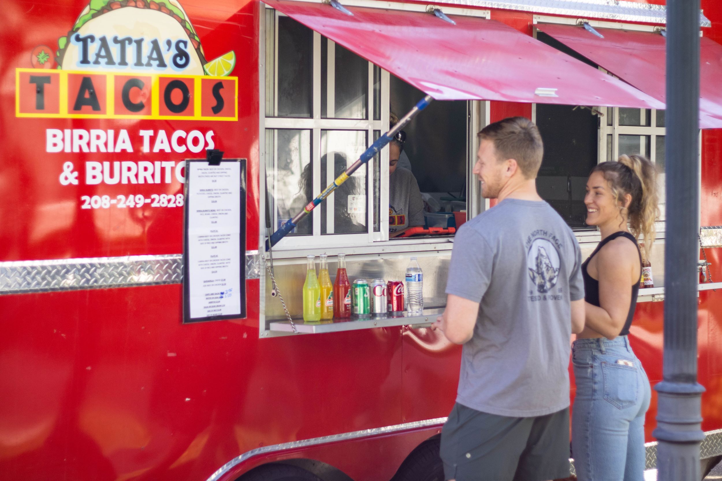 Tatias Tacos food truck window