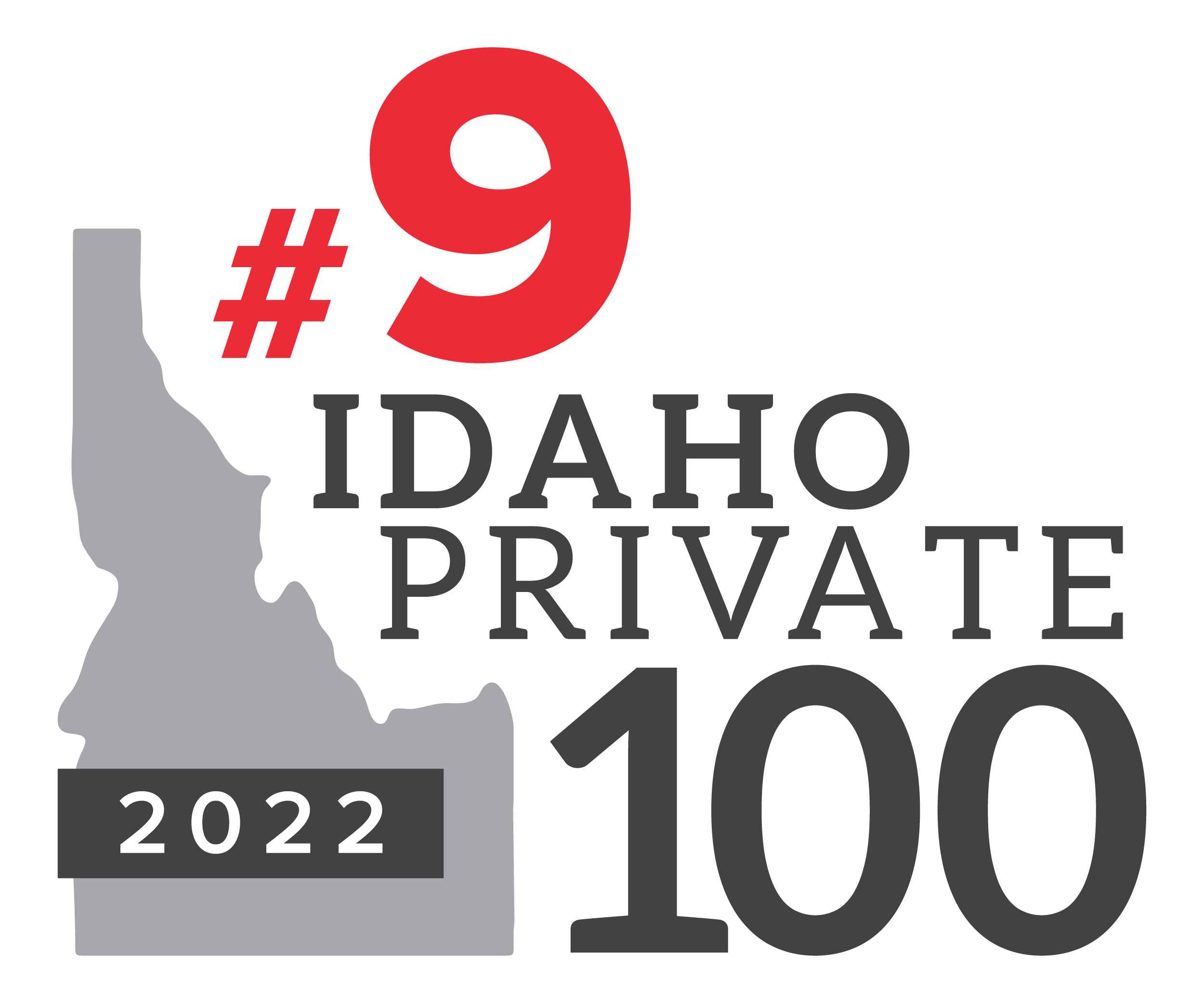 2021 Idaho Private 100 Award Logo