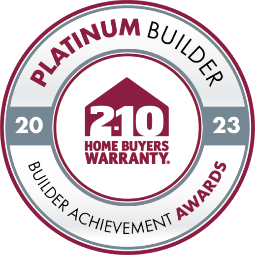 2-10 Home Buyers Warranty Platinum Builder Award Logo