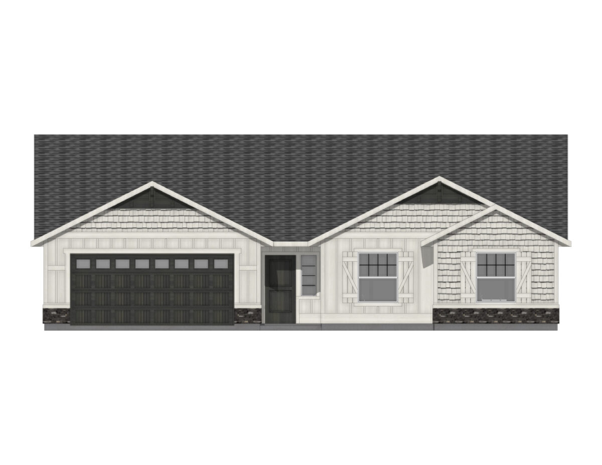 Elevation Illustration for a Palisades 1722 Bungalow by CBH Homes