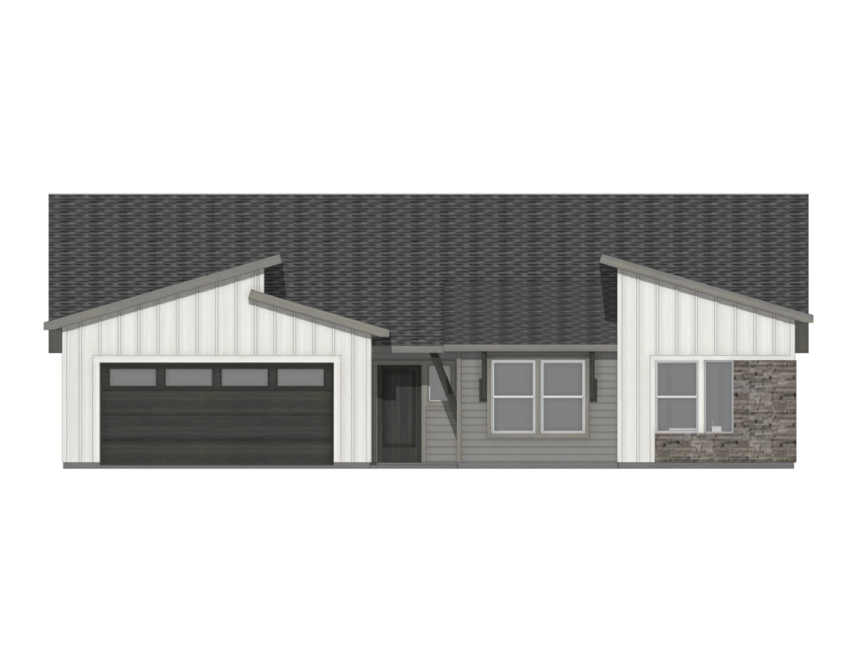 Elevation Illustration for a Palisades 1722 Modern by CBH Homes