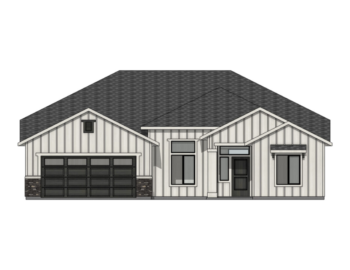 Elevation Illustration for a Pasadena 2351 Farmhouse by CBH Homes