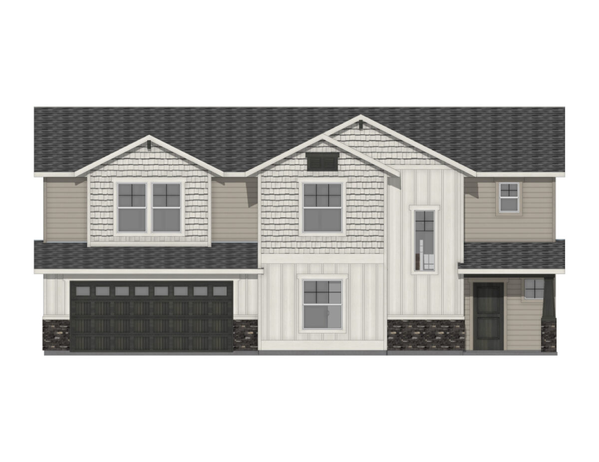 Elevation Illustration for a Wycliffe 2020 Bungalow floor plan by CBH Homes