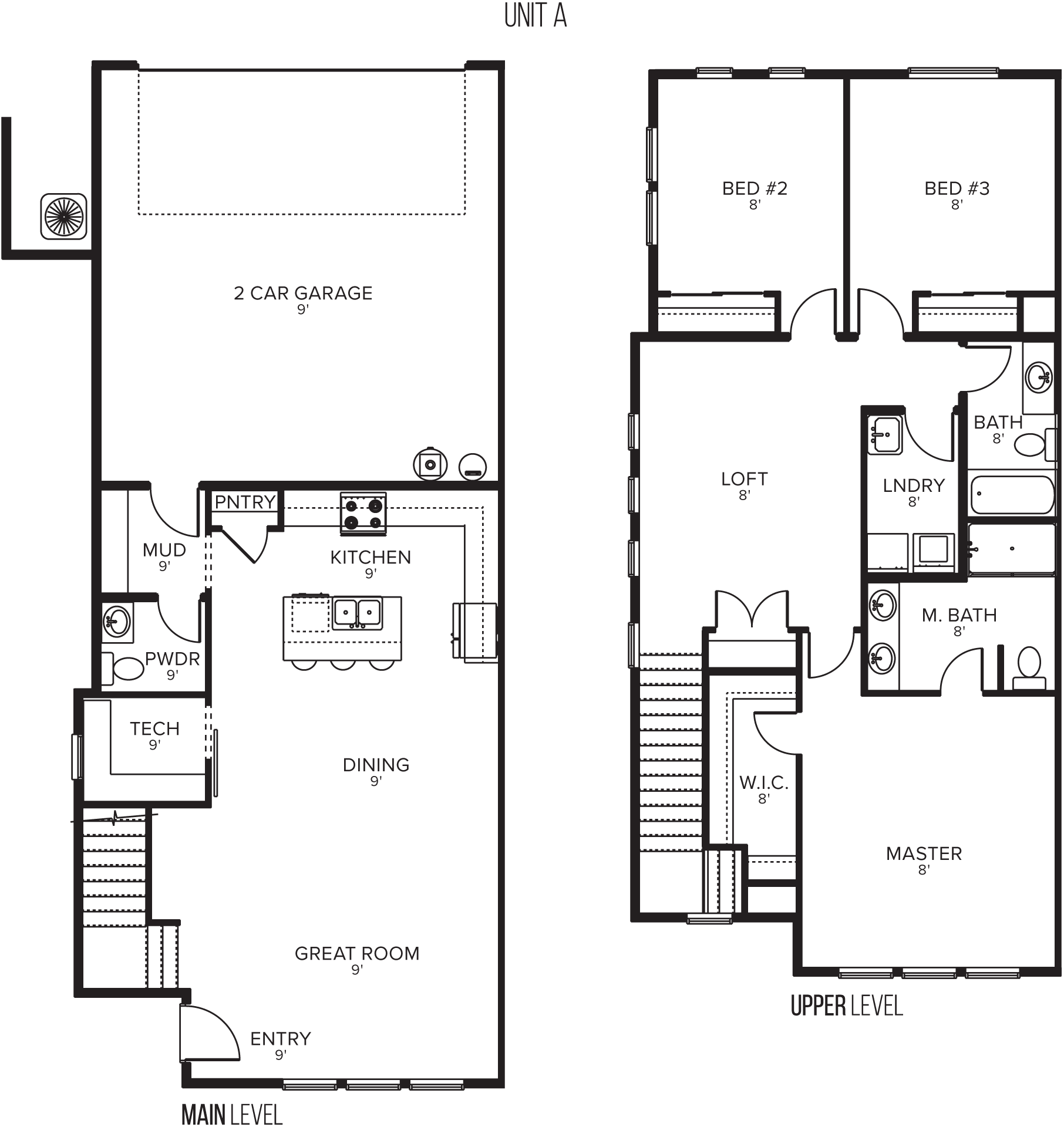 Layout image of Roe Street Townhomes Bldg. B