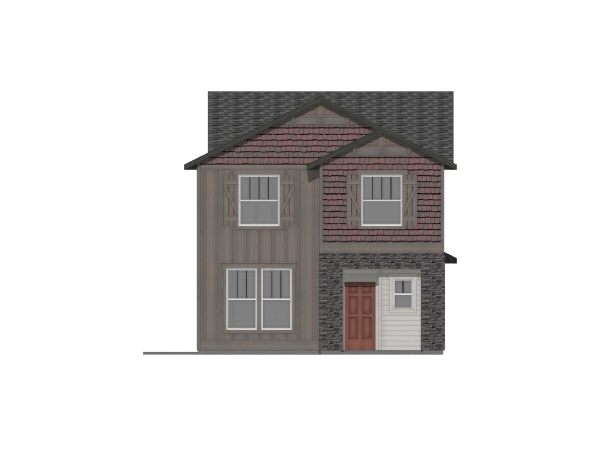 Elevation Illustration of an Orchard 2014 Bungalow by CBH Homes.