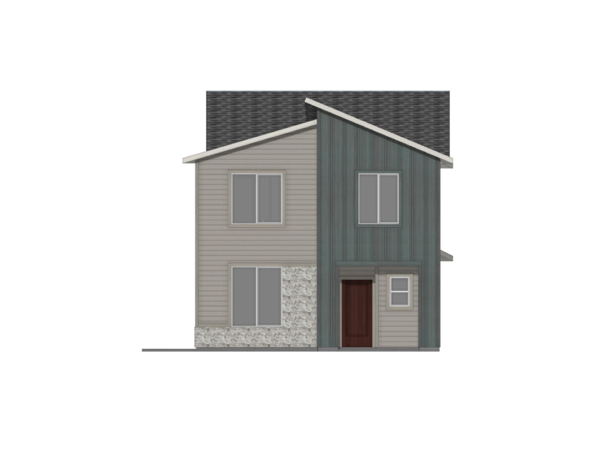 Elevation Illustration of an Orchard 2014 Modern by CBH Homes.