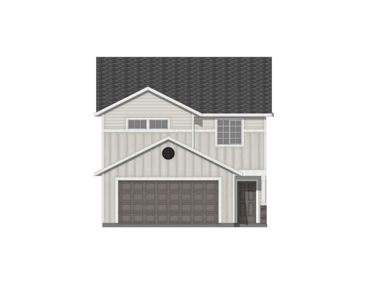 Elevation Illustration for a Hugo 1650 Traditional by CBH Homes