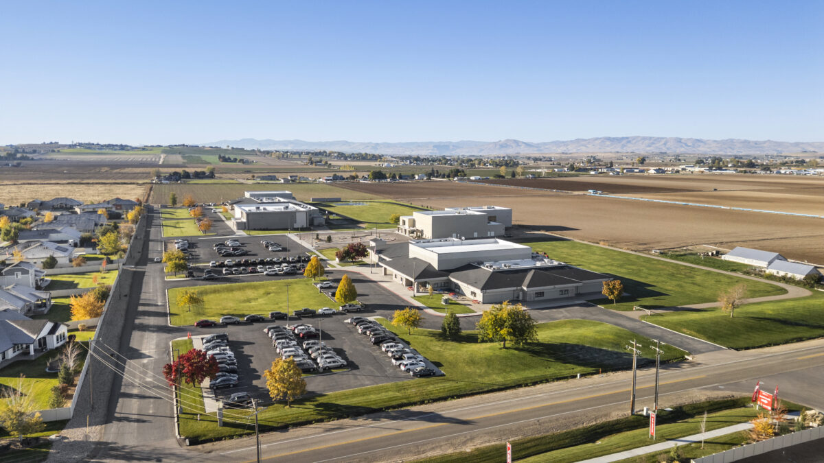 drone photo of the school near jacks place