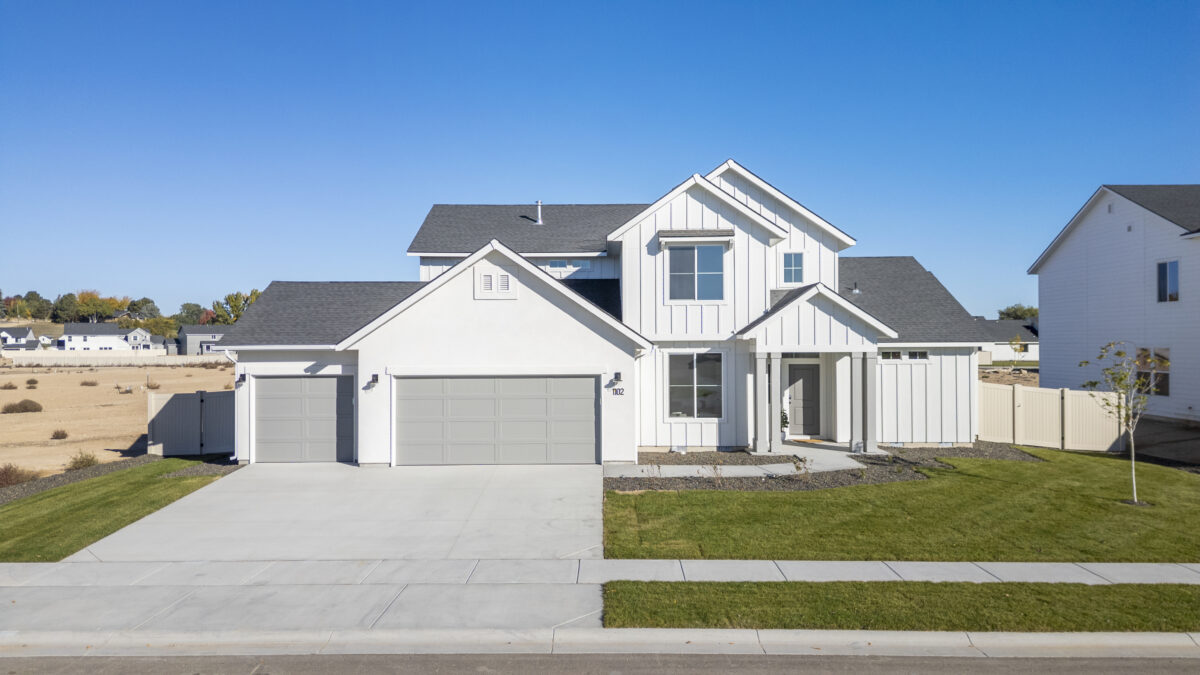 Drone photos of vallejo 2700 in jacks place a new home for sale in Caldwell Idaho