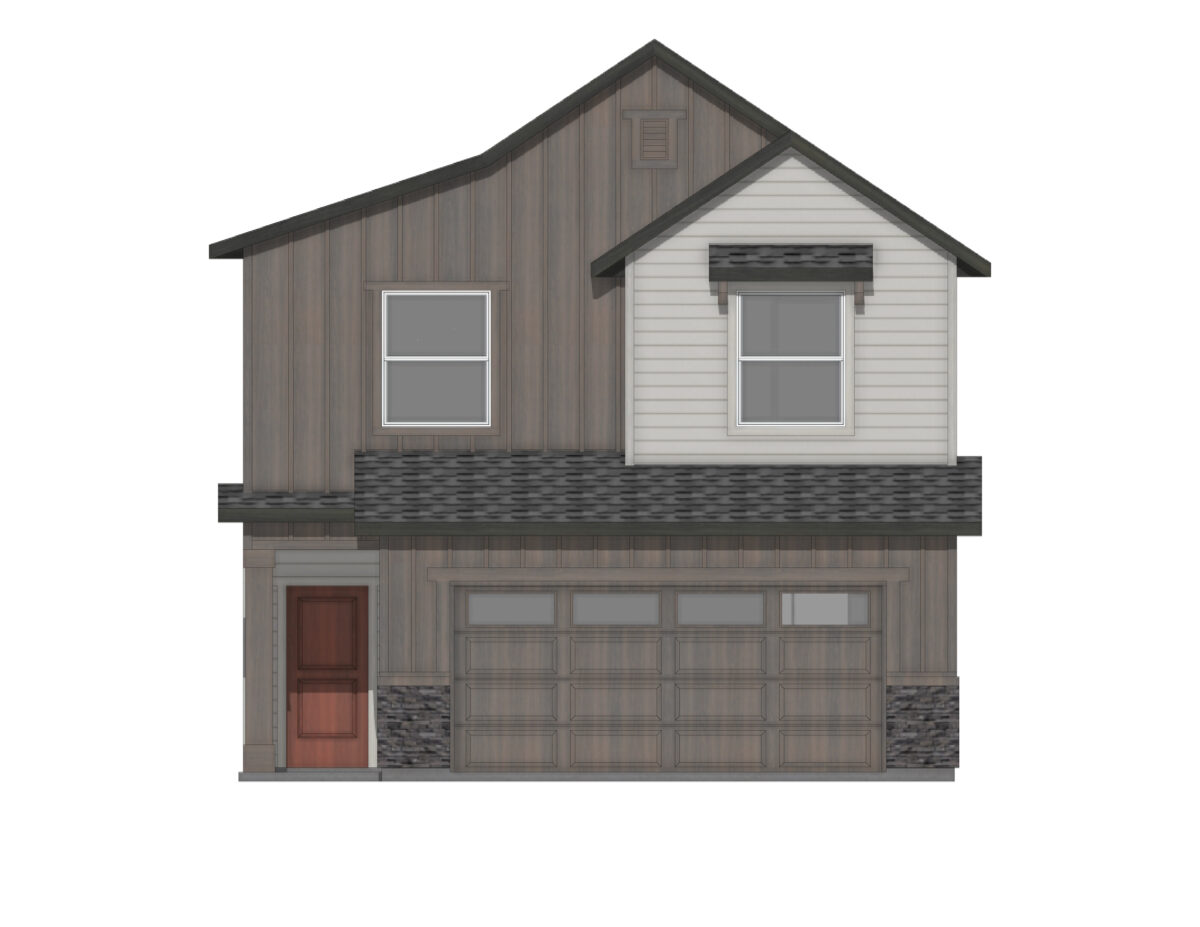 Ellevation Illustration of a Clearwater 1856 Farmhouse by CBH Homes