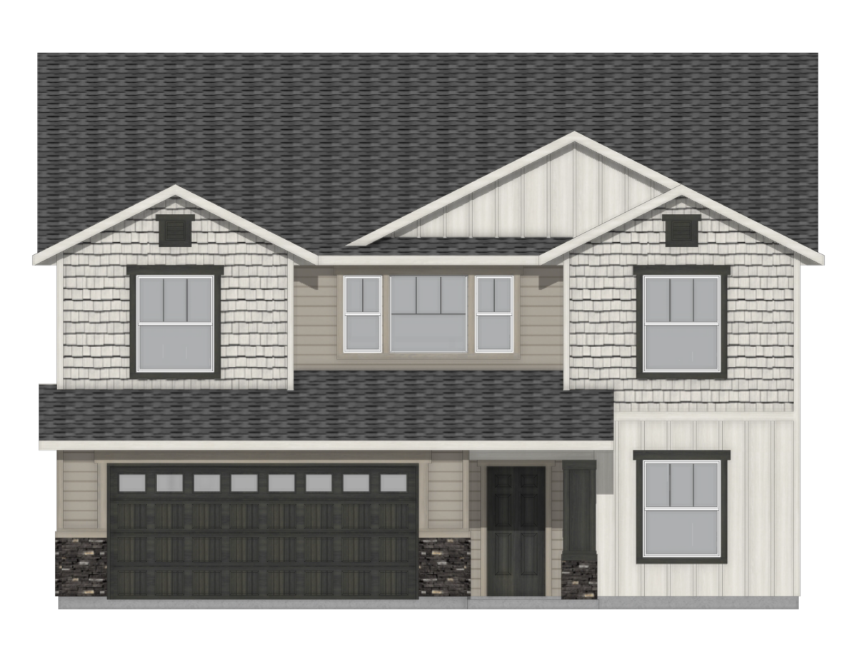 Elevation Illustration for a Amelia 2636 Bungalow floor plan by CBH Homes