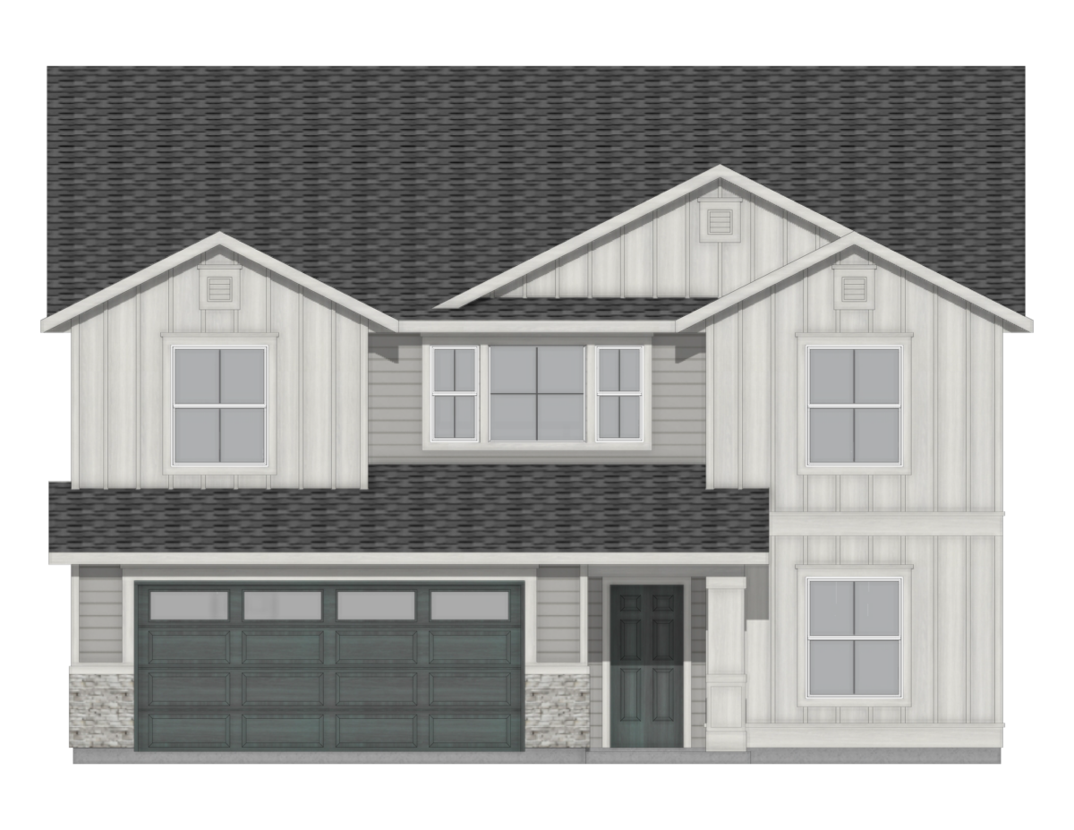 Elevation Illustration for a Amelia 2636 Cottage floor plan by CBH Homes