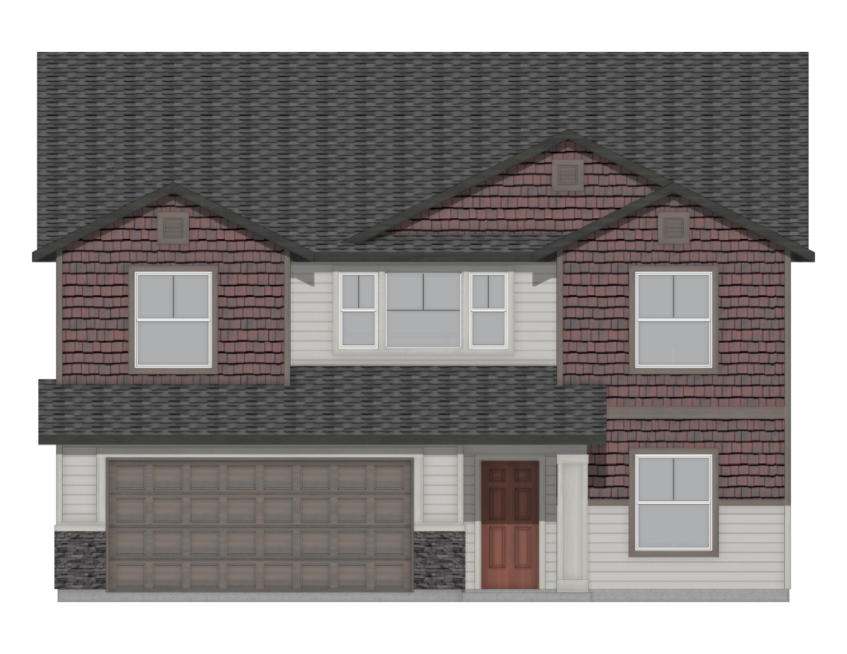 Elevation Illustration for a Amelia 2636 Craftsman floor plan by CBH Homes