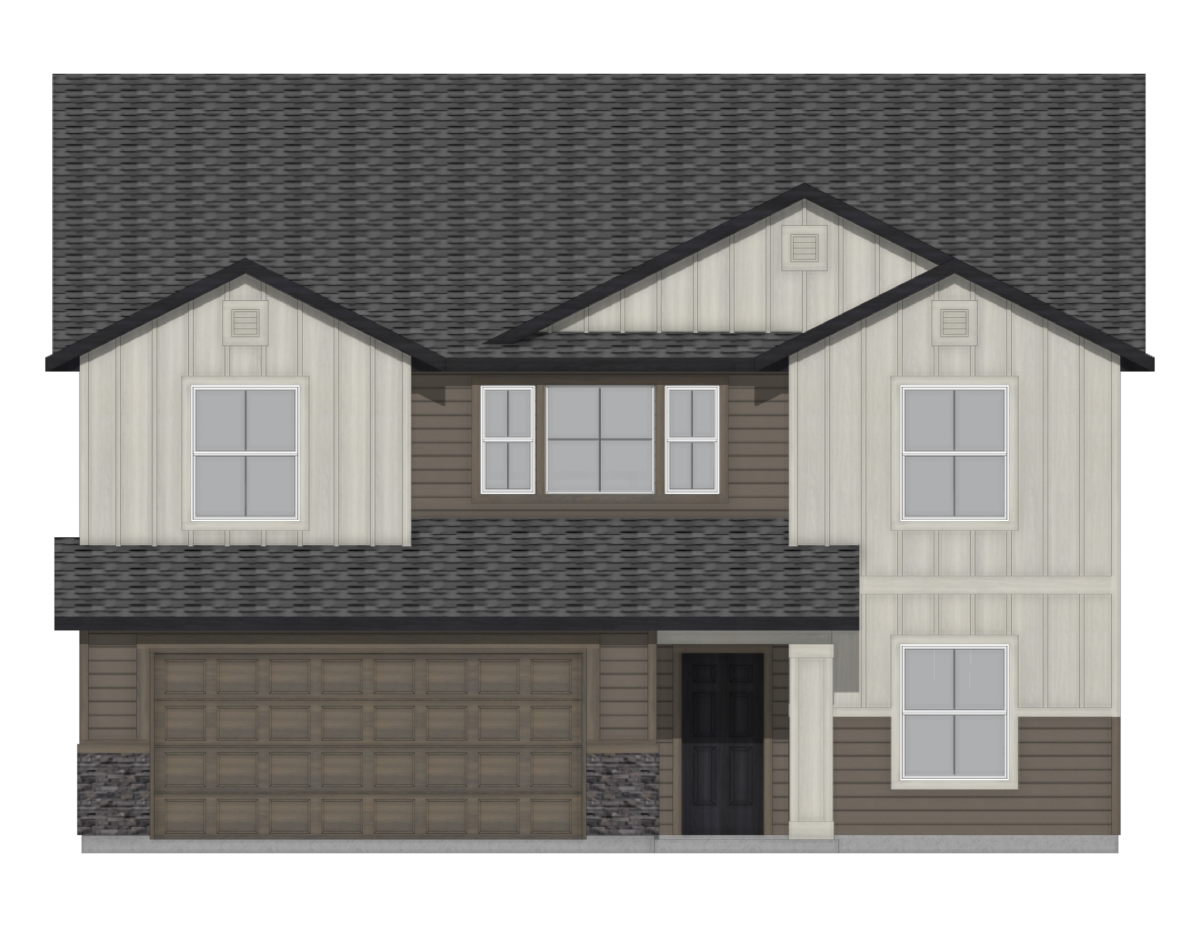 Elevation Illustration for a Amelia 2636 Traditional floor plan by CBH Homes