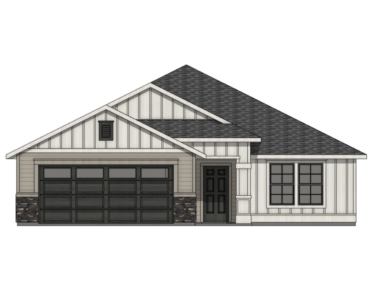 Elevation Illustration for a Bennett 1694 Cottage floor plan by CBH Homes