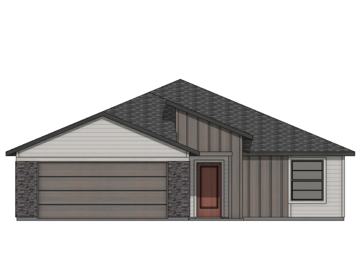 Elevation Illustration for a Bennett 1694 Modern floor plan by CBH Homes