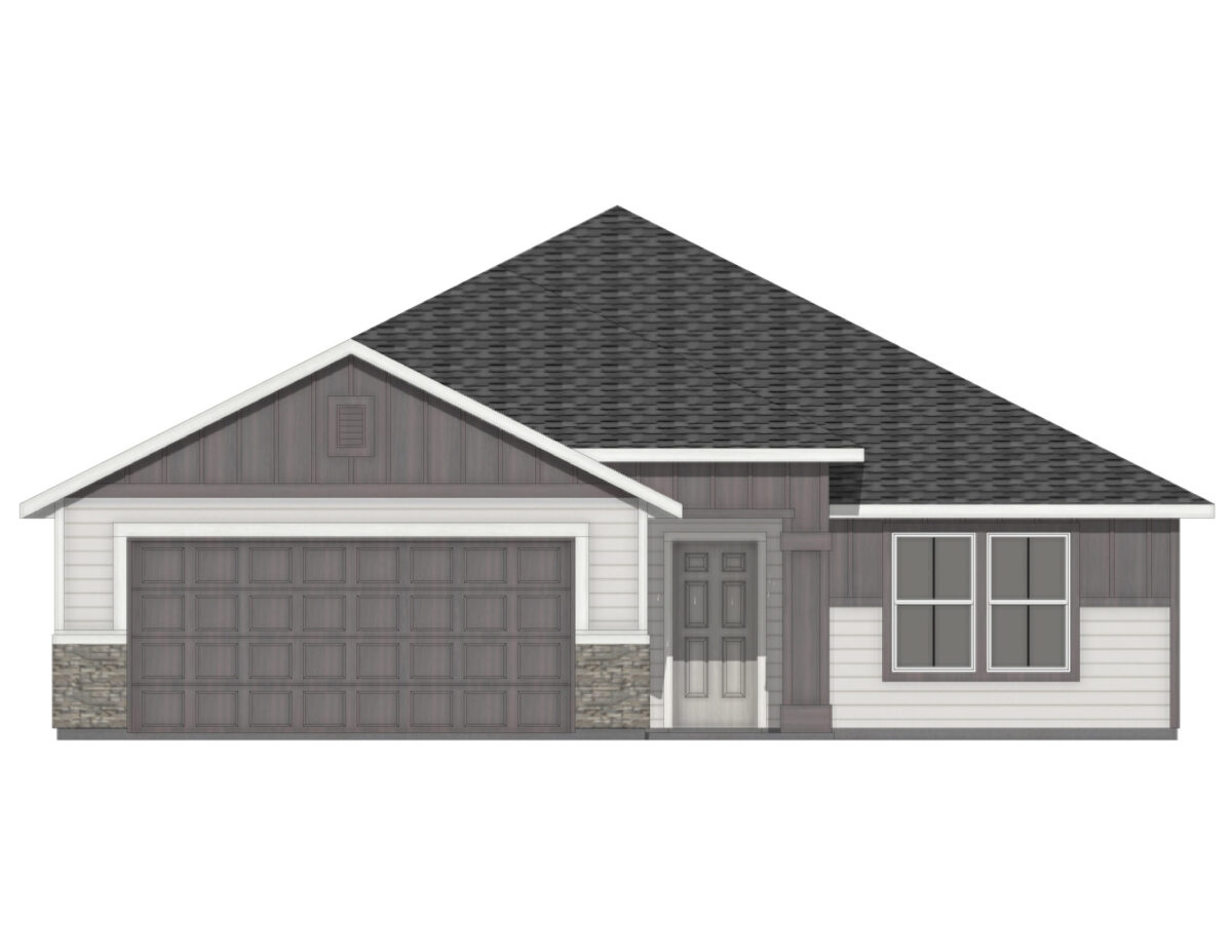 Elevation Illustration for a Bennett 1694 Traditional floor plan by CBH Homes