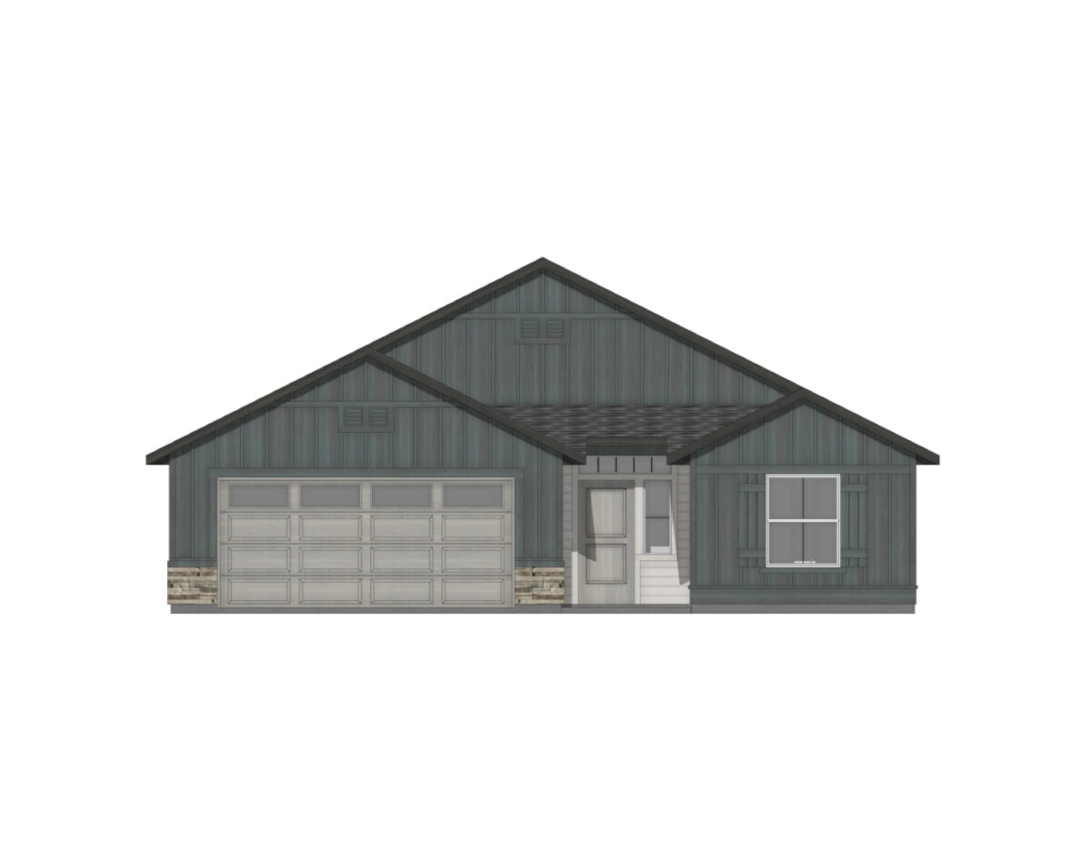 Elevation Illustration of a Capri 1530 Cottage by CBH Homes