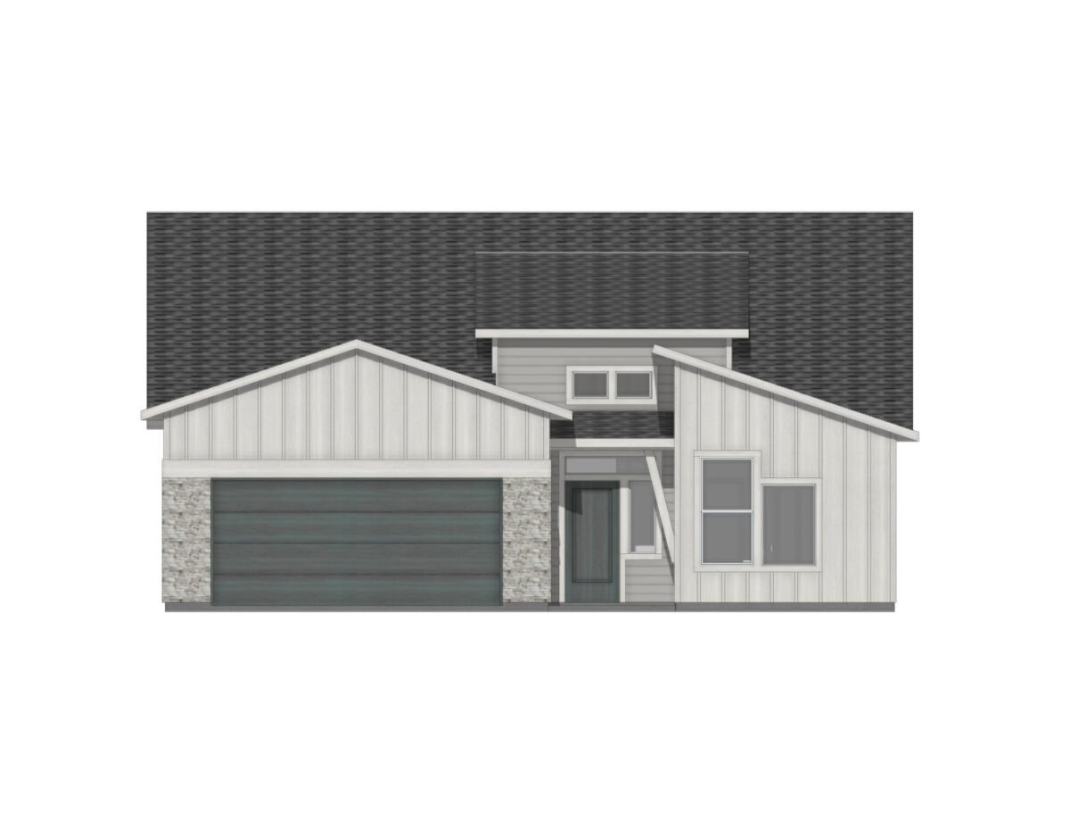 Elevation Illustration of a Capri 1530 Modern by CBH Homes