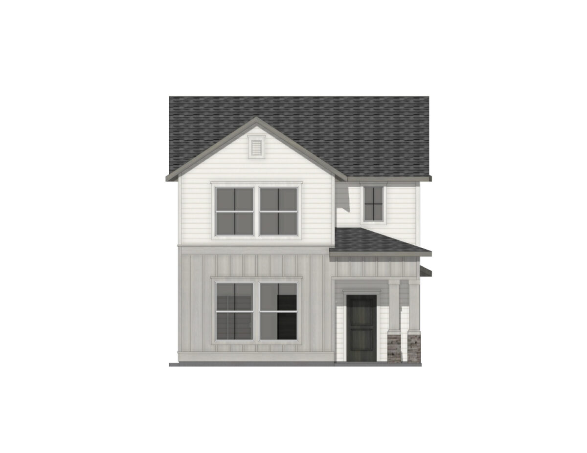 Elevation Illustration for a Caribou 1817 Cottage by CBH Homes