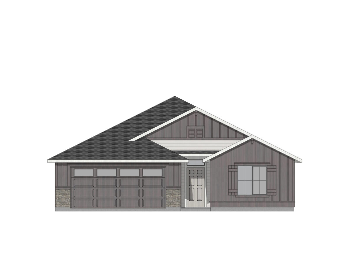 Elevation Illustration for a Harrison 2025 Cottage floor plan by CBH Homes