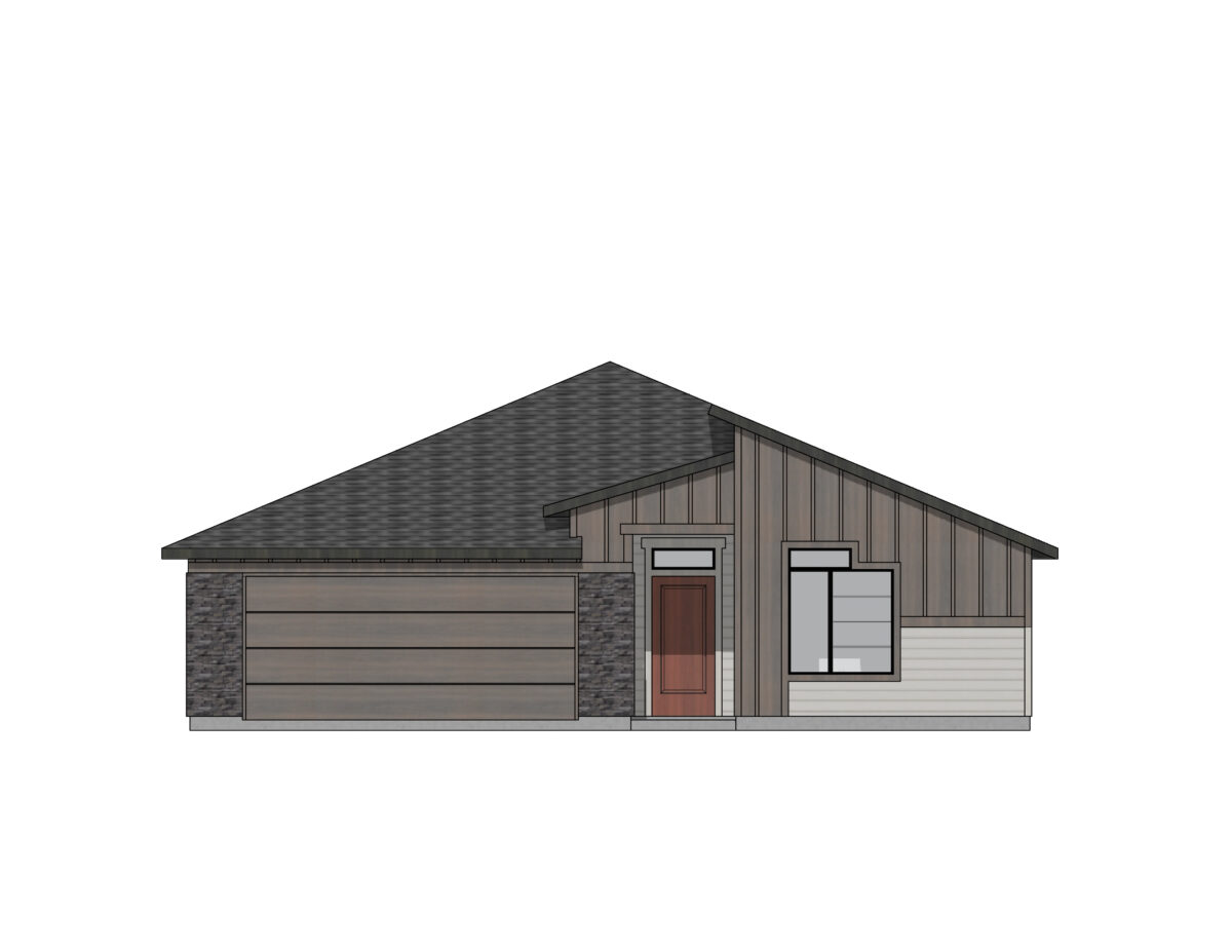 Elevation Illustration for a Harrison 2025 Modern floor plan by CBH Homes