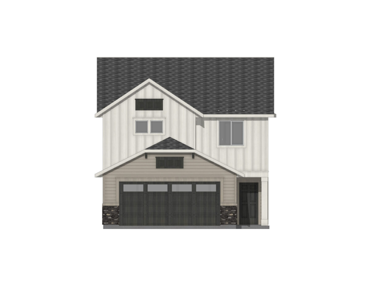 Elevation Illustration for a Hugo 1650 Cottage by CBH Homes