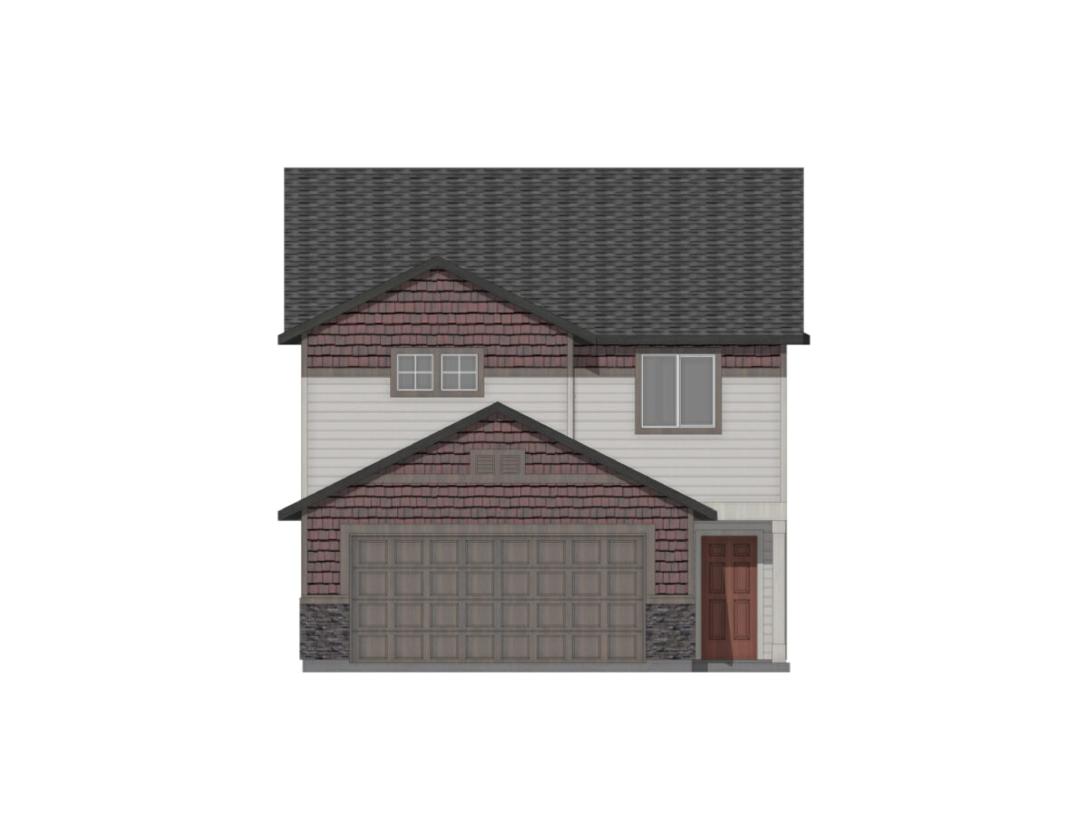 Elevation Illustration for a Hugo 1650 Craftsman by CBH Homes