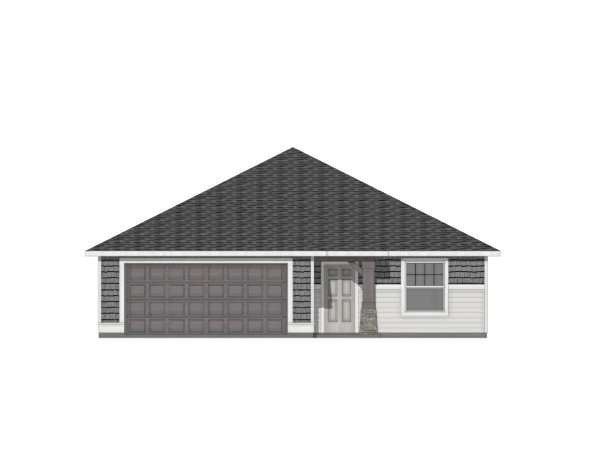 Elevation Illustration for a Langton 1502 Craftsman by CBH Homes