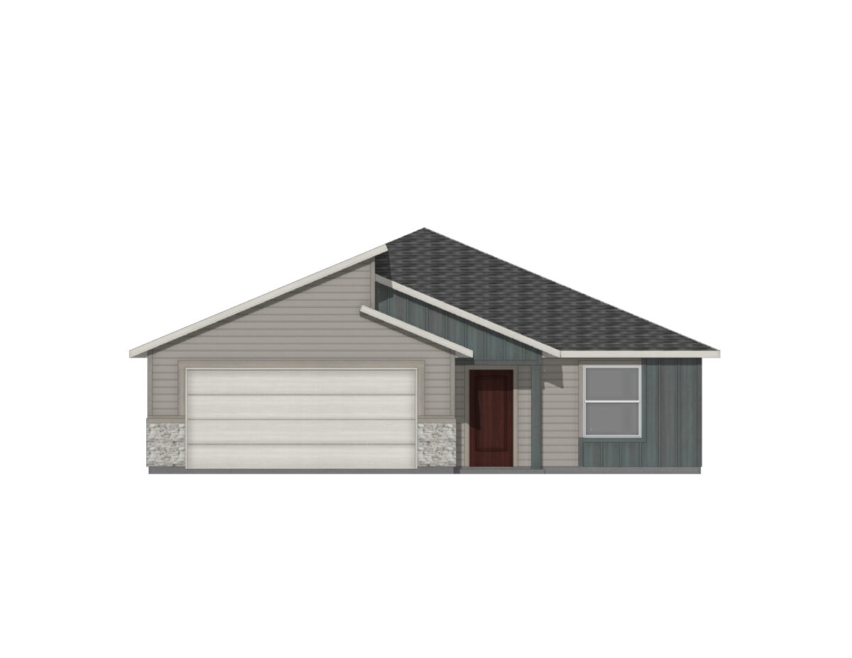 Elevation Illustration for a Langton 1502 Modern by CBH Homes