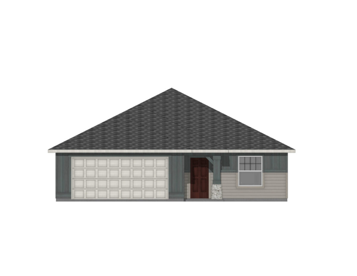 Elevation Illustration for a Langton 1502 Traditional by CBH Homes