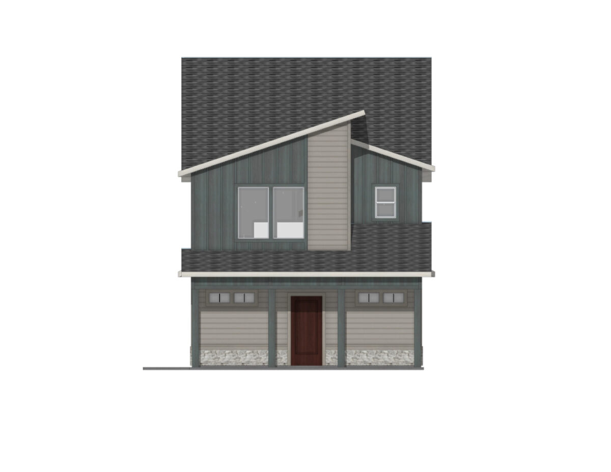 Elevation Illustration for a Larkin 1766 Modern by CBH Homes