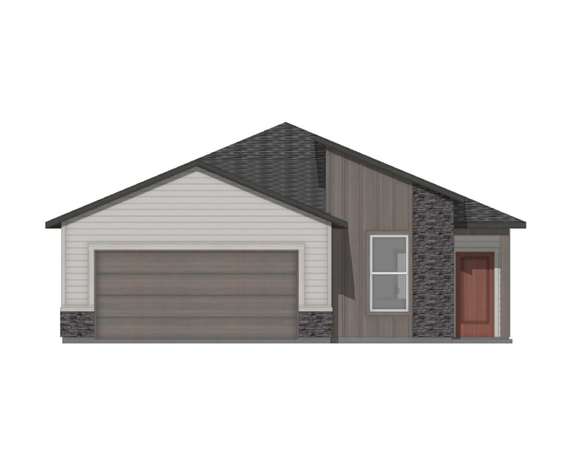 Elevation Illustration of a Malory 1445 Modern by CBH Homes