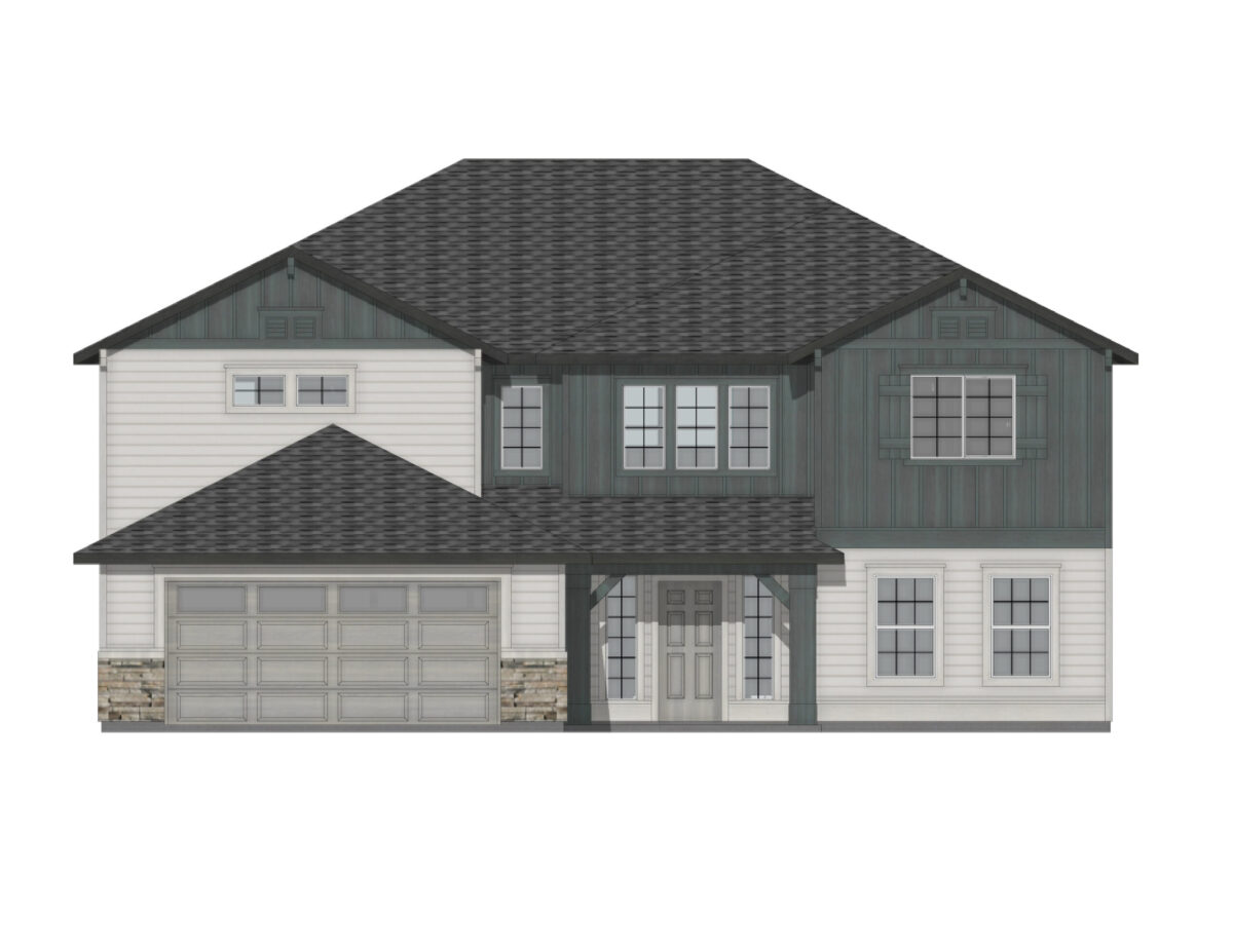 Elevation Illustration for a Milano 3250 Cottage floor plan by CBH Homes