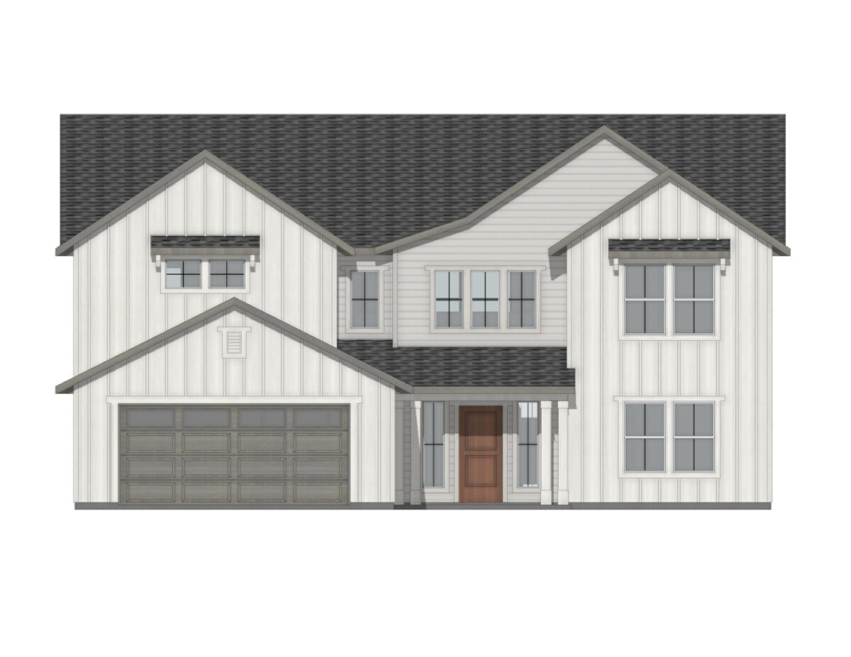 Elevation Illustration for a Milano 3250 Farmhouse floor plan by CBH Homes