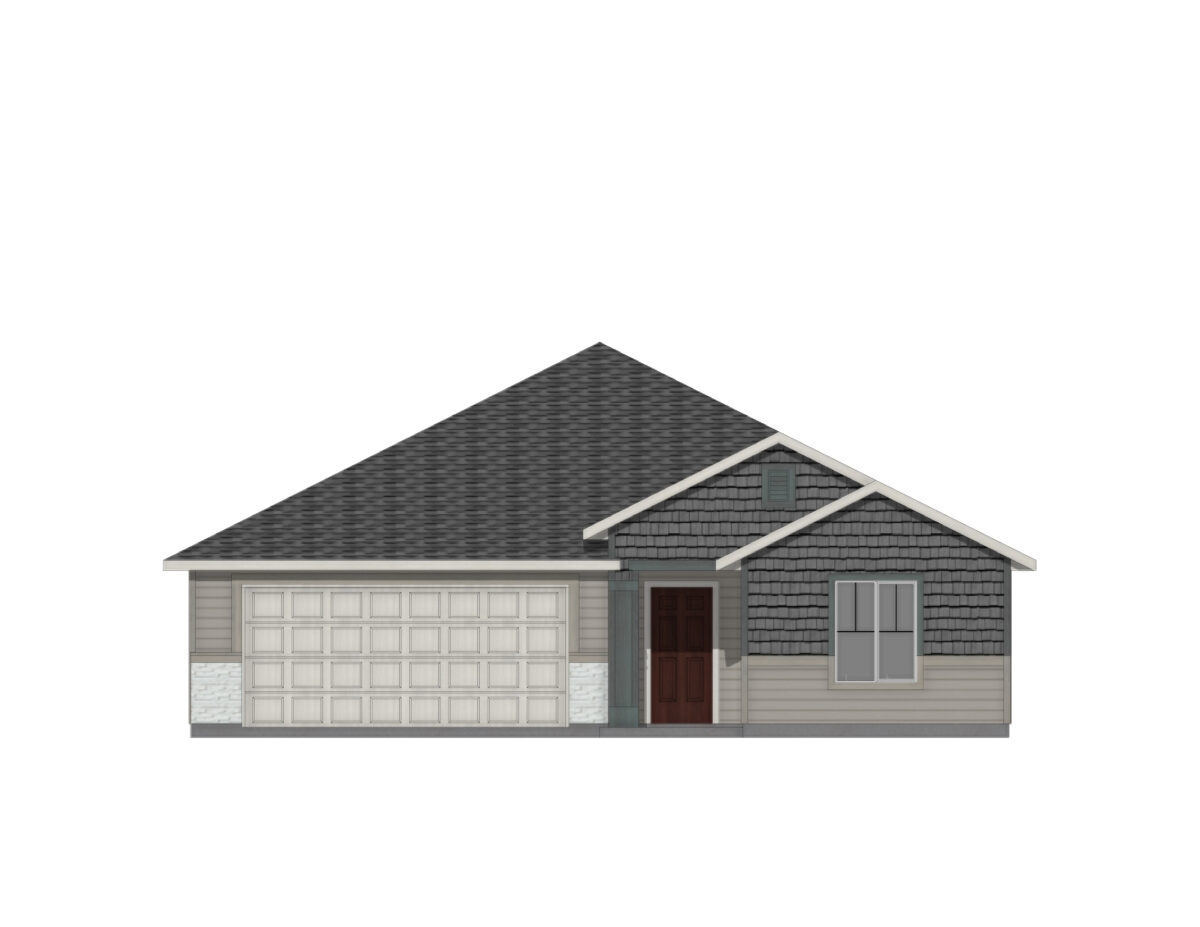 Elevation Illustration of a Olivia 1522 Craftsman by CBH Homes