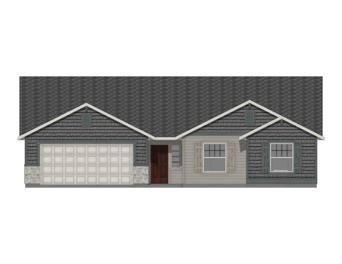 Elevation Illustration for a Palisades 1722 Craftsman by CBH Homes