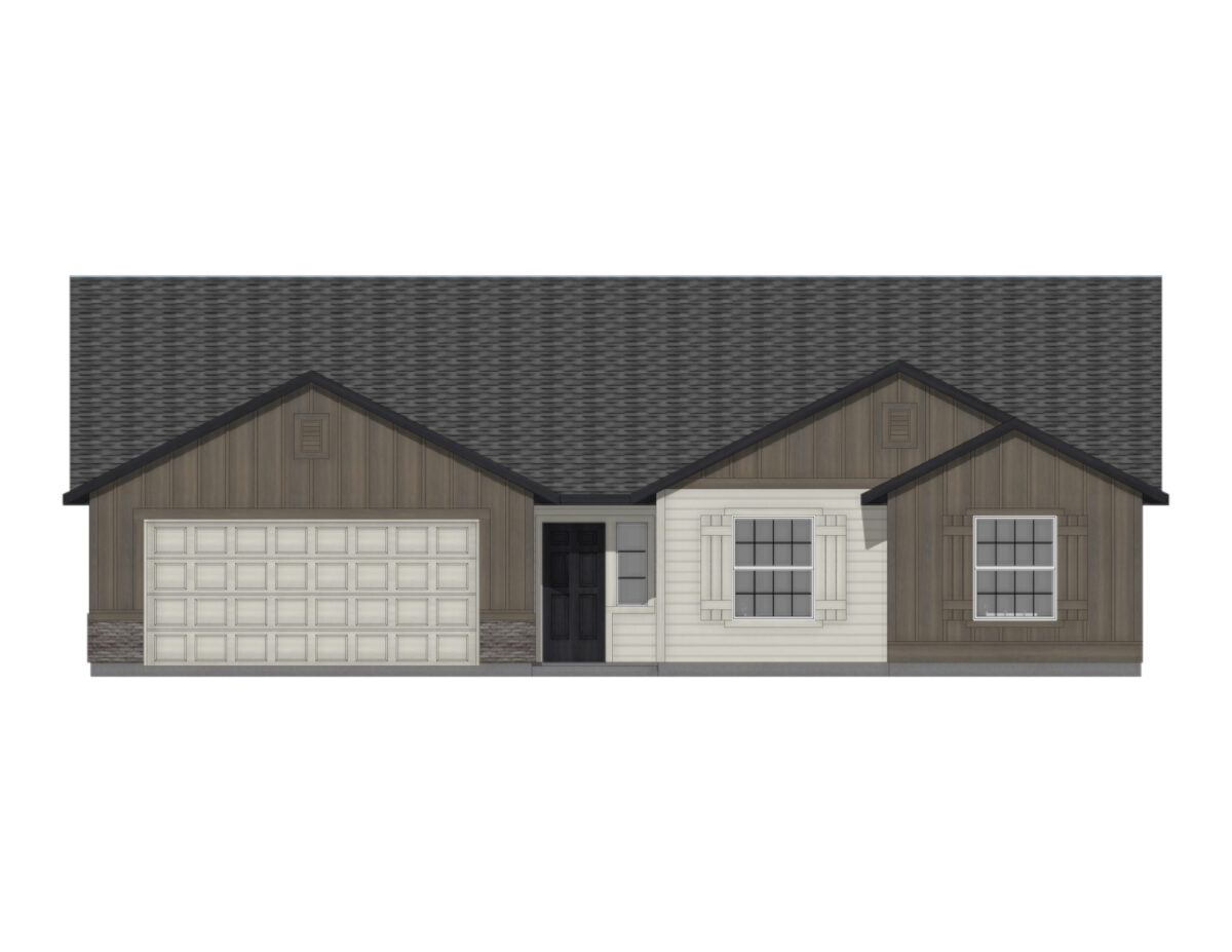 Elevation Illustration for a Palisades 1722 Traditional by CBH Homes