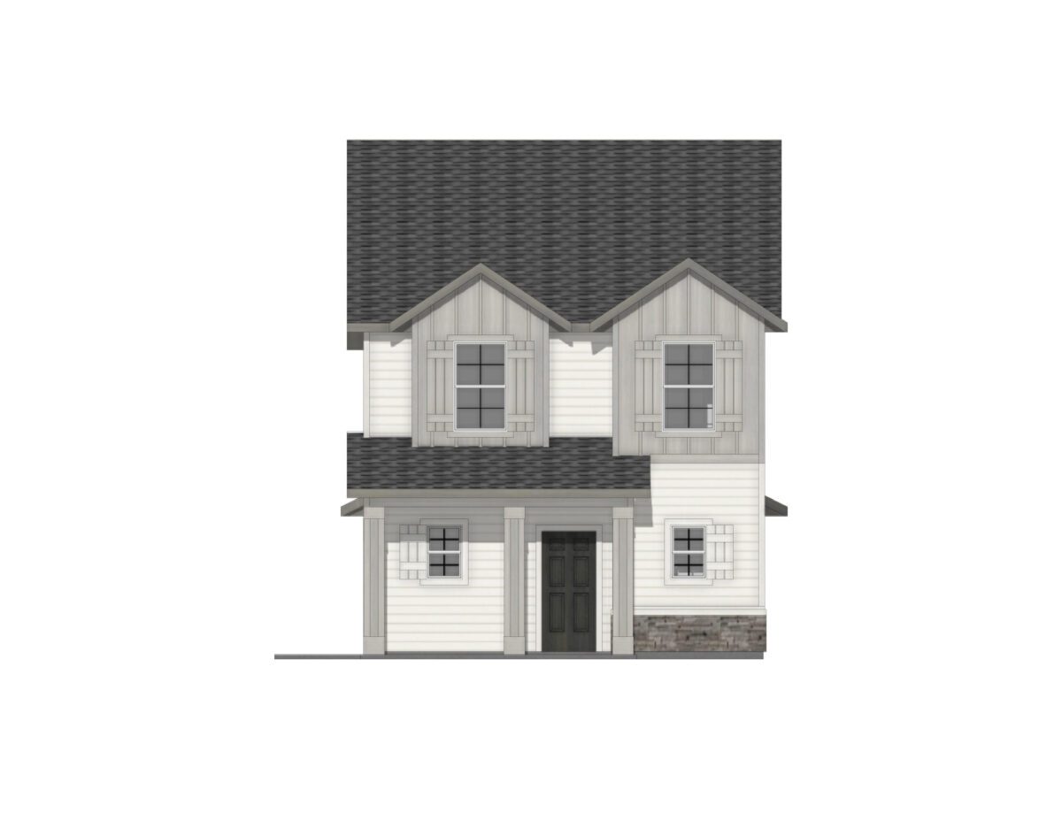 Elevation View for Piper 1580 By CBH Homes