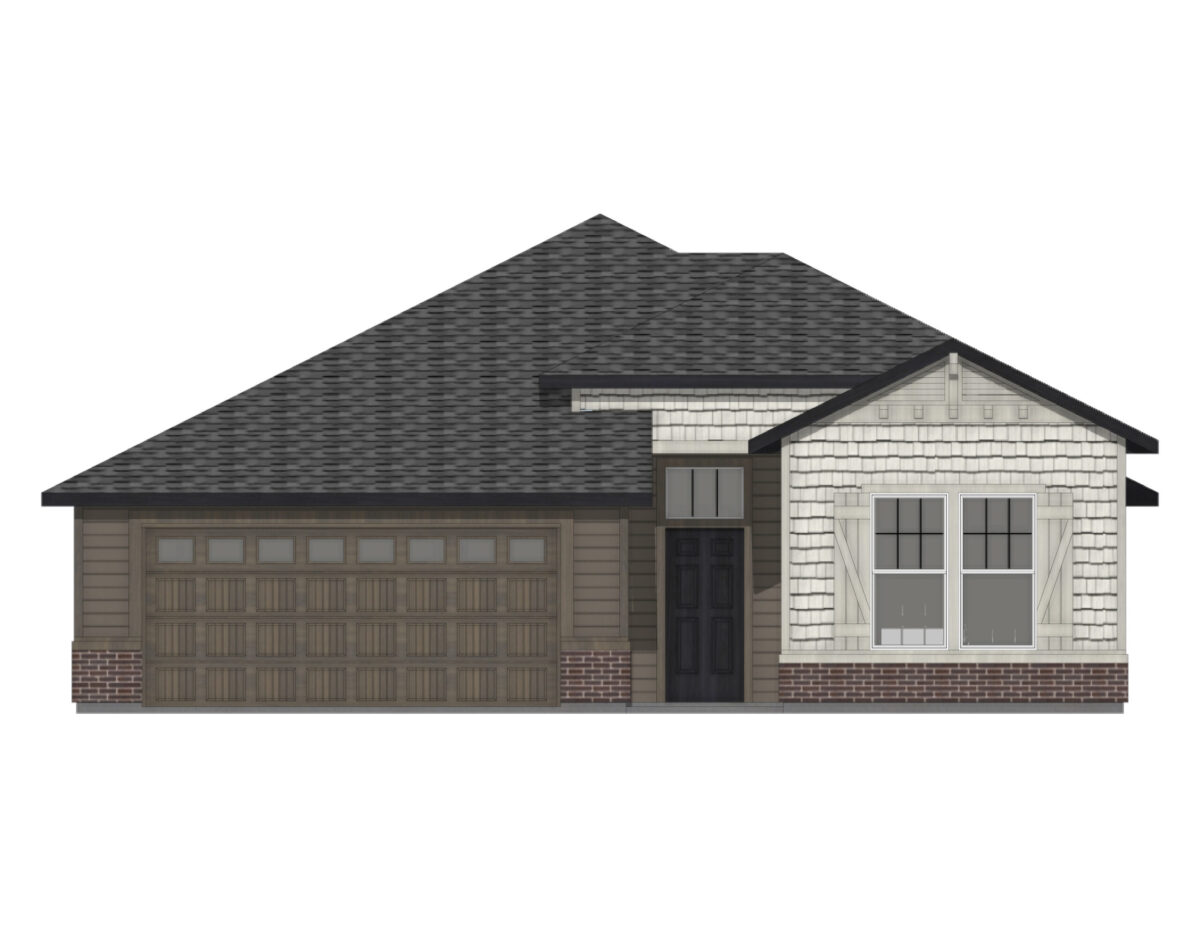 Elevation Illustration for a Preston 2126 Bungalow floor plan by CBH Homes