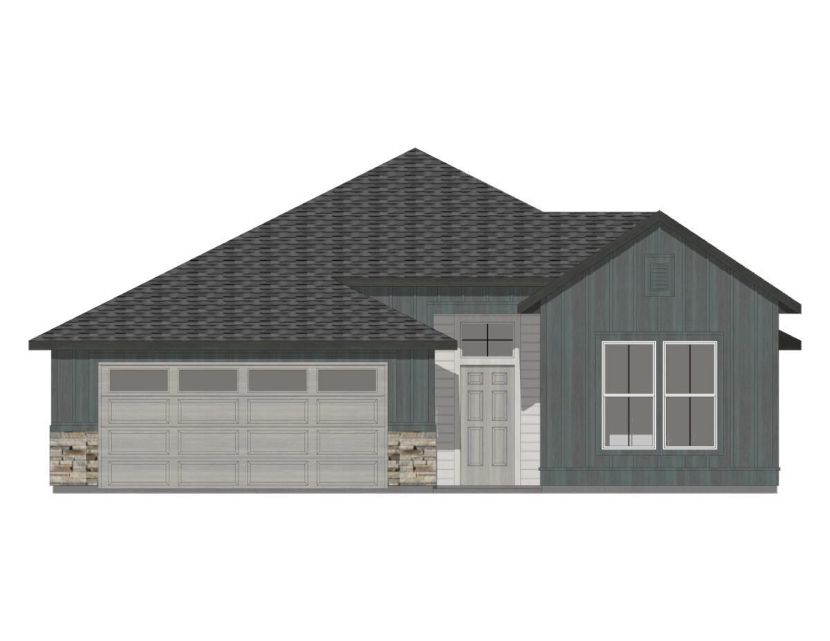 Elevation Illustration for a Preston 2126 Cottage floor plan by CBH Homes