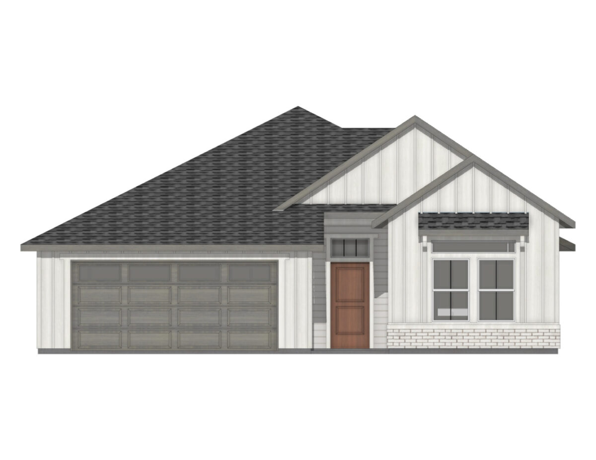 Elevation Illustration for a Preston 2126 Farmhouse floor plan by CBH Homes