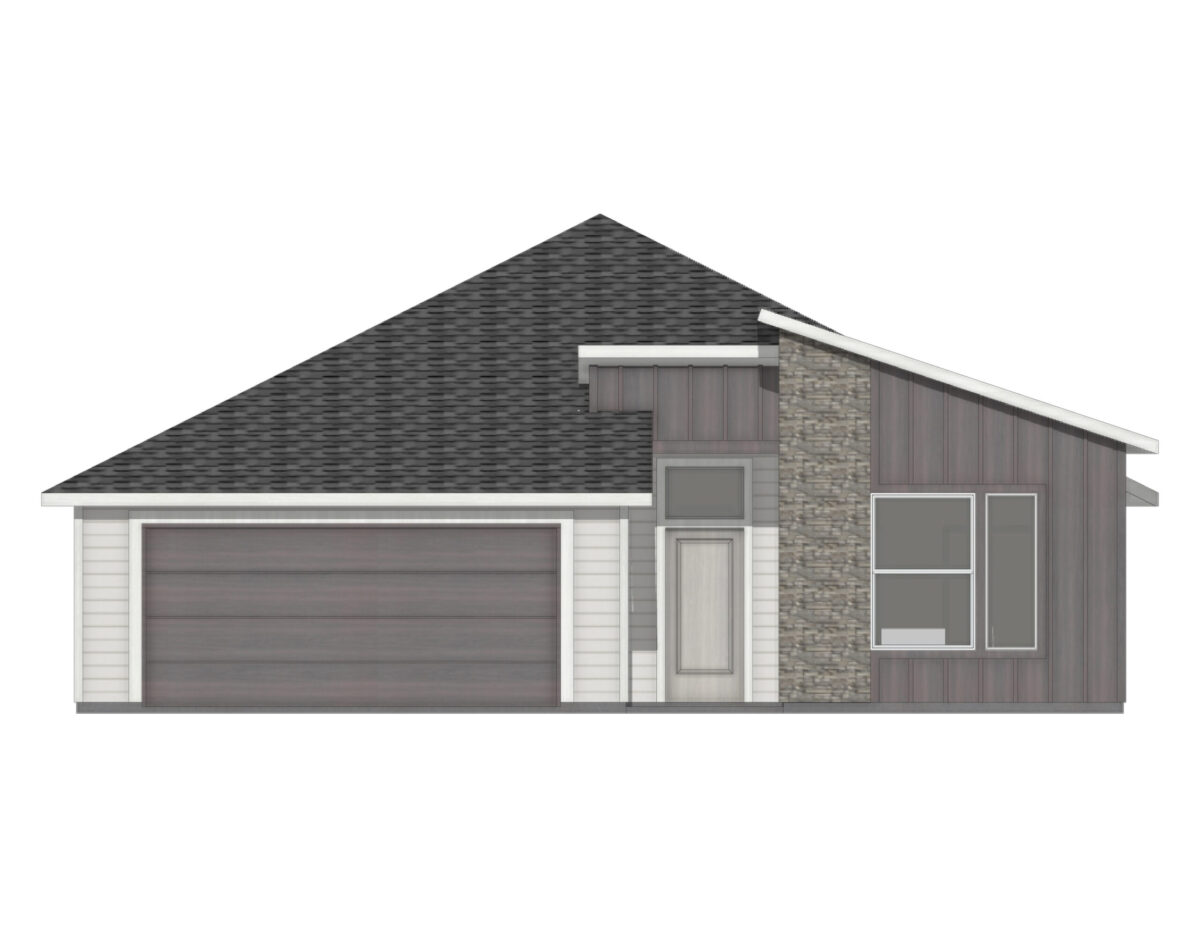 Elevation Illustration for a Preston 2126 Modern floor plan by CBH Homes