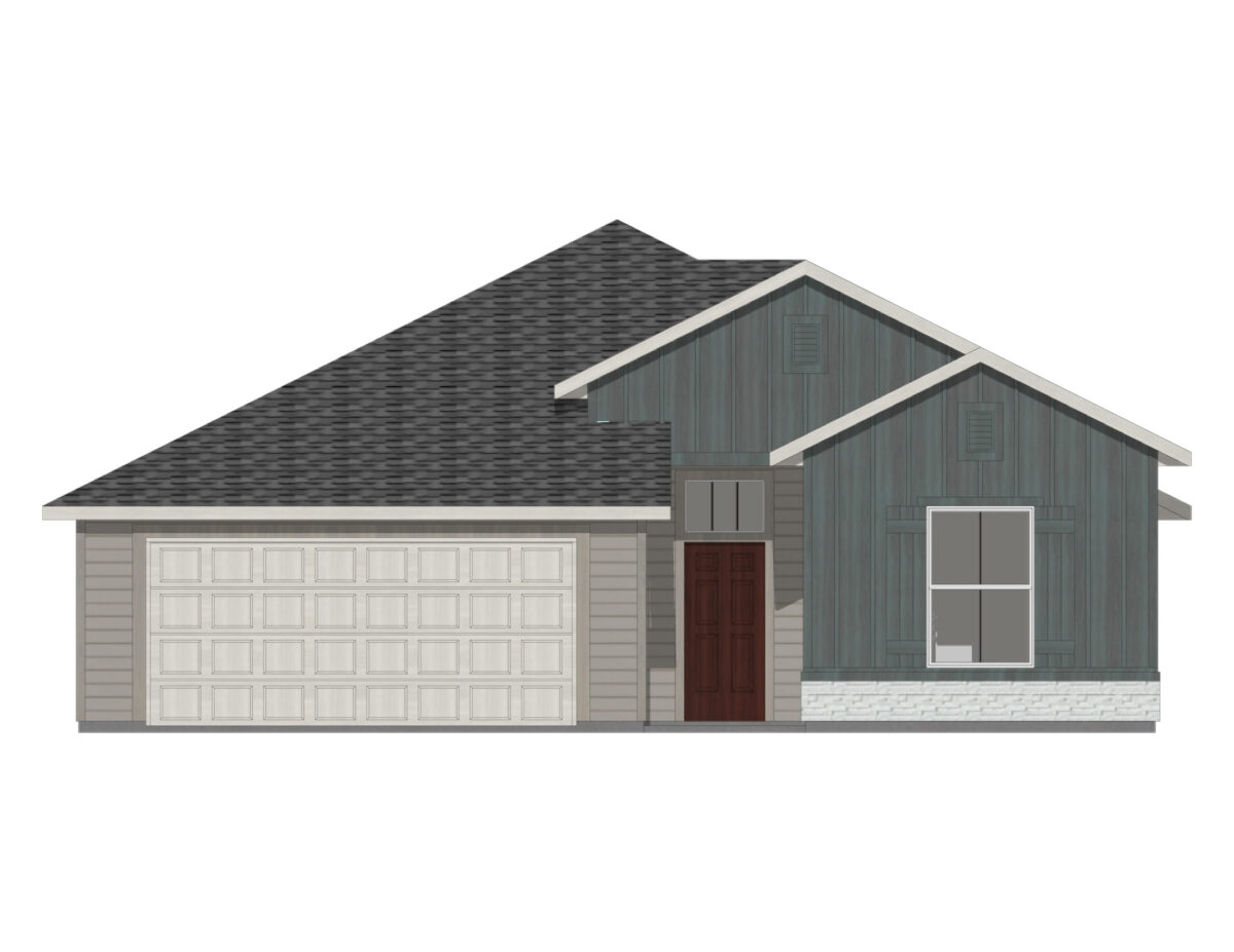 Elevation Illustration for a Preston 2126 Traditional floor plan by CBH Homes