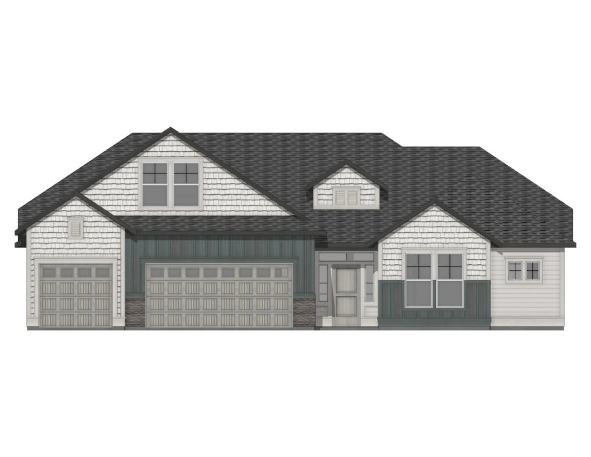 Elevation Illustration for a Sonoma 2539 Bungalow floor plan by CBH Homes