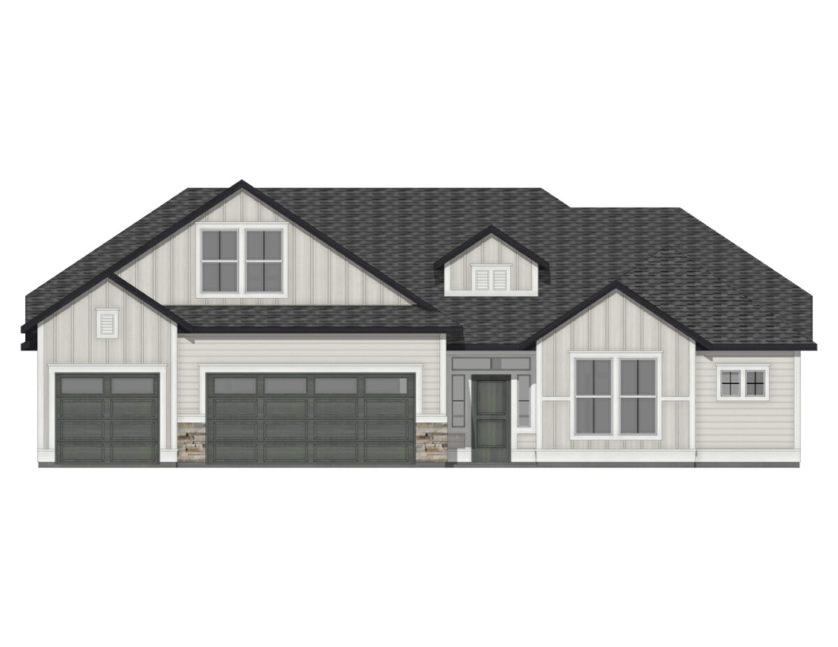 Elevation Illustration for a Sonoma 2539 Cottage floor plan by CBH Homes