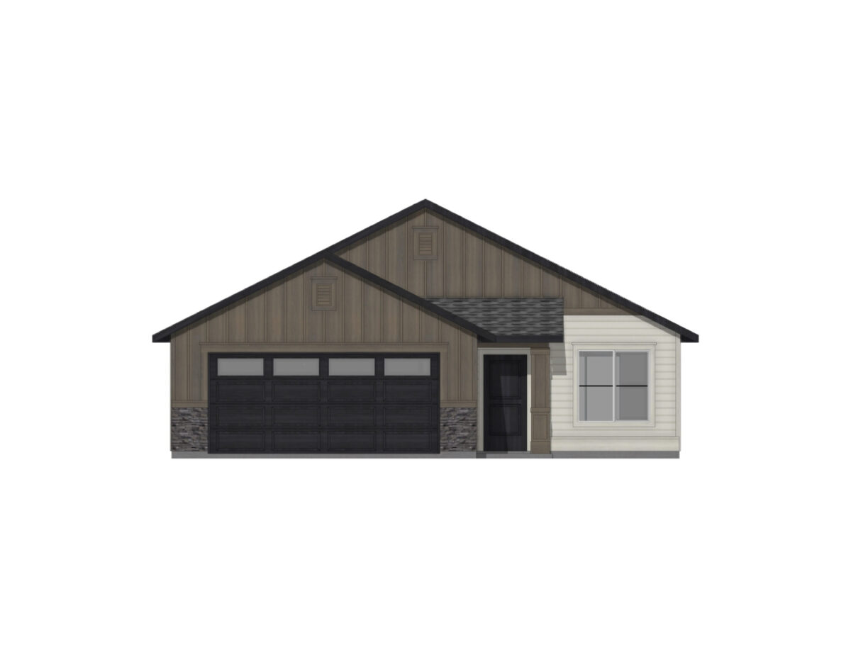 Elevation Illustration for a Stella 1207 Cottage floor plan by CBH Homes