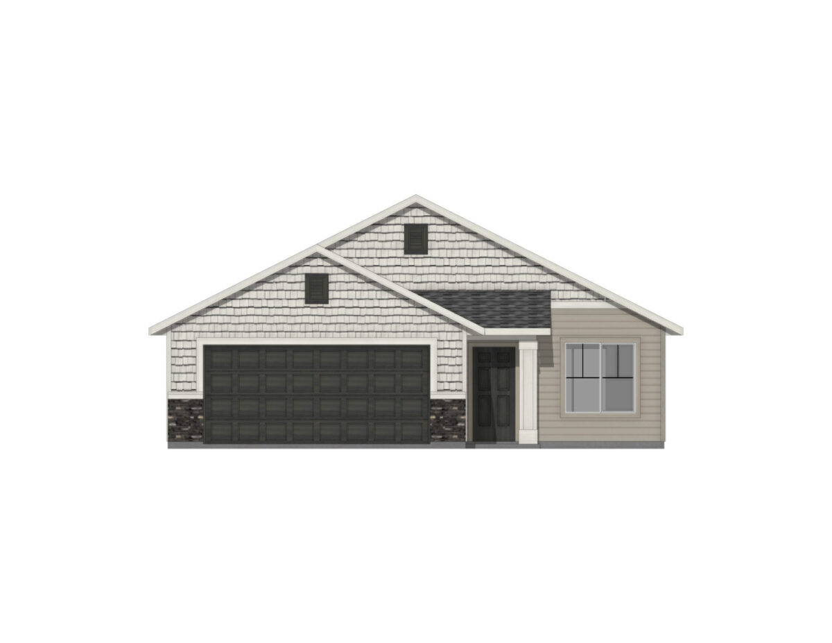 Elevation Illustration for a Stella 1207 Craftsman floor plan by CBH Homes