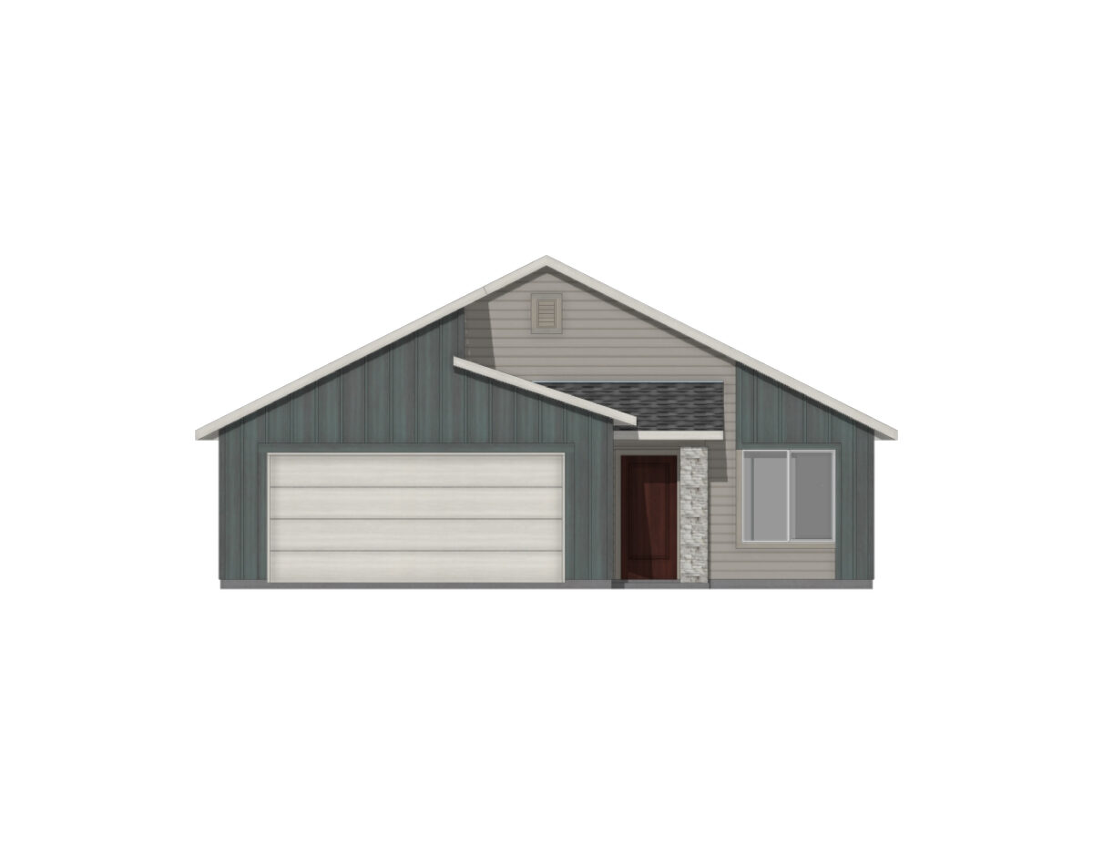 Elevation Illustration for a Stella 1207 Modern floor plan by CBH Homes